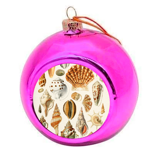 Seashells Collection - colourful christmas bauble by Gal Design