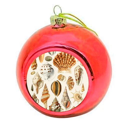 Seashells Collection - colourful christmas bauble by Gal Design