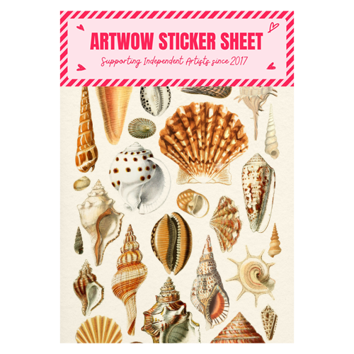 Seashells Collection - Sticker Sheet by Gal Design
