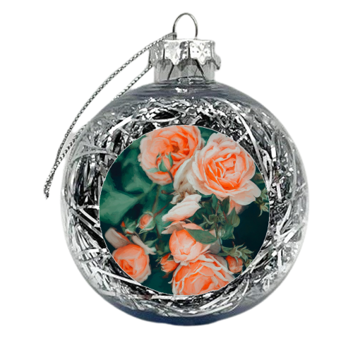 Seasons Blossom - xmas bauble by Uma Prabhakar Gokhale