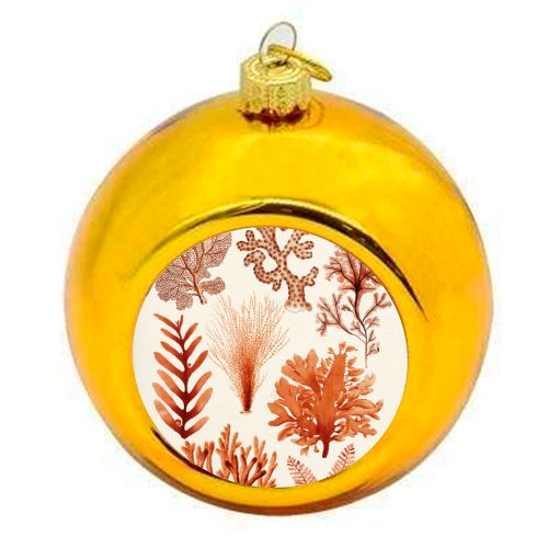 Seaweed & Corals Collection - colourful christmas bauble by Gal Design