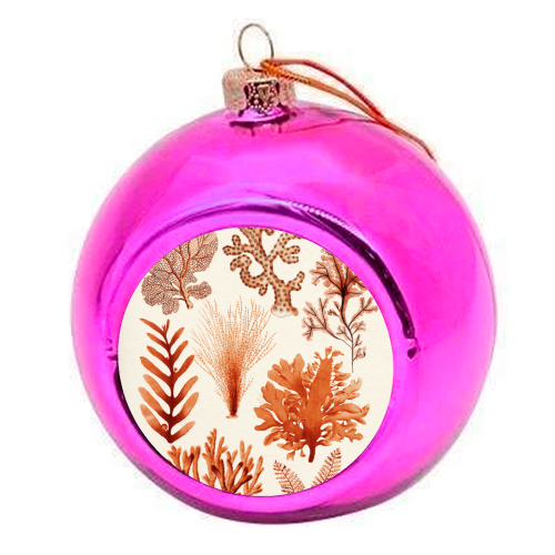 Seaweed & Corals Collection - colourful christmas bauble by Gal Design