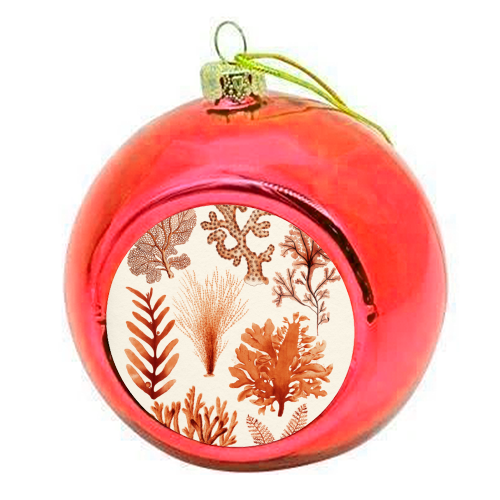 Seaweed & Corals Collection - colourful christmas bauble by Gal Design