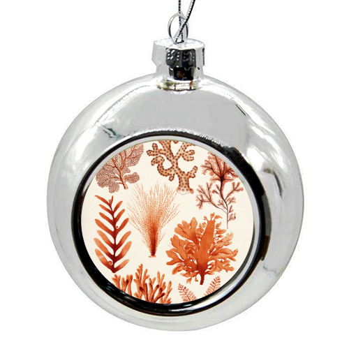 Seaweed & Corals Collection - colourful christmas bauble by Gal Design