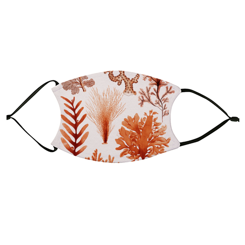 Seaweed & Corals Collection - face cover mask by Gal Design
