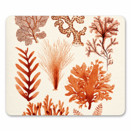 Seaweed & Corals Collection - mouse mat by Gal Design