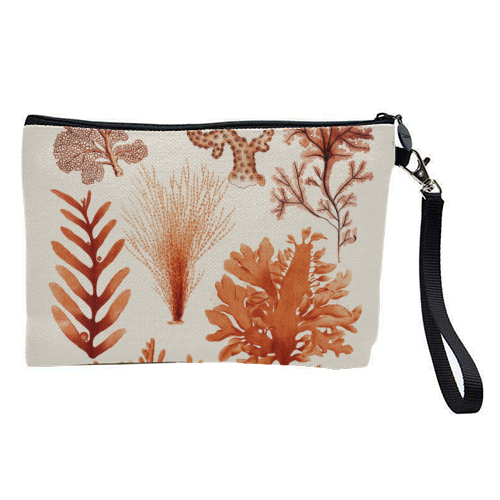 Seaweed & Corals Collection - pretty makeup bag by Gal Design
