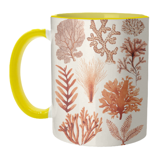 Seaweed & Corals Collection - unique mug by Gal Design