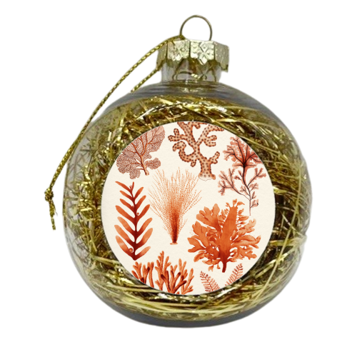 Seaweed & Corals Collection - xmas bauble by Gal Design