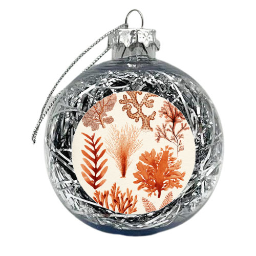 Seaweed & Corals Collection - xmas bauble by Gal Design