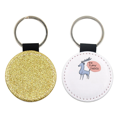 Self-Confident Stag - keyring by Dan Widdowson