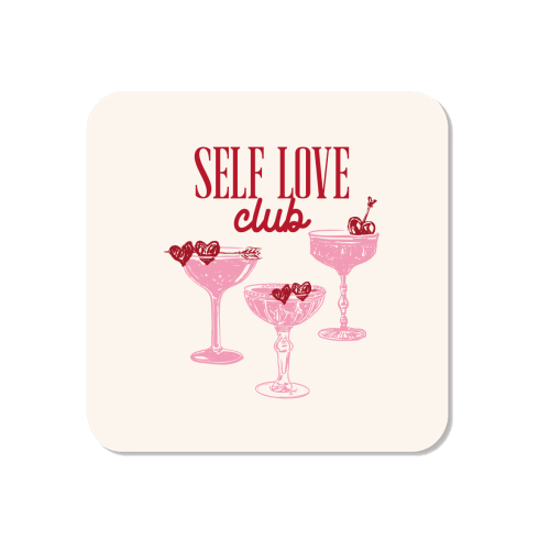 Self Love Club Heart Cocktail Illustration - Magnet by EZbie