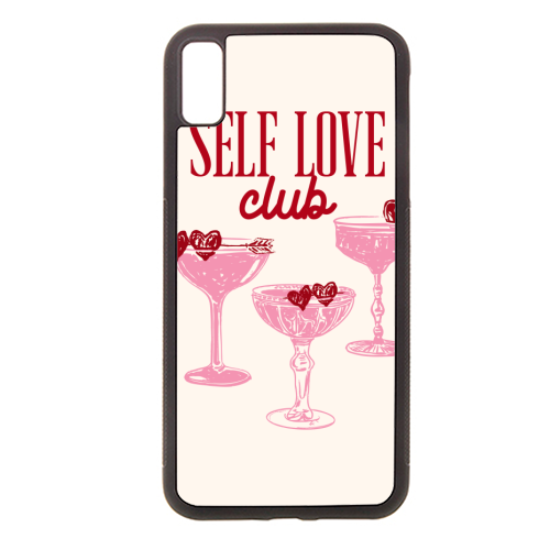 Self Love Club Heart Cocktail Illustration - stylish phone case by EZbie