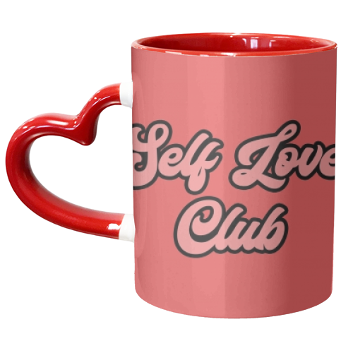 Self Love Club - unique mug by Sarah Talbot-Goldman
