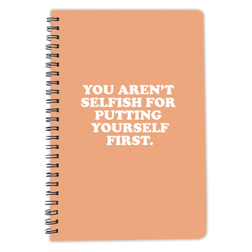 Selfish - personalised A4, A5, A6 notebook by Pink and Pip