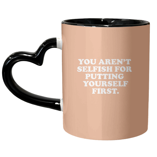 Selfish - unique mug by Pink and Pip
