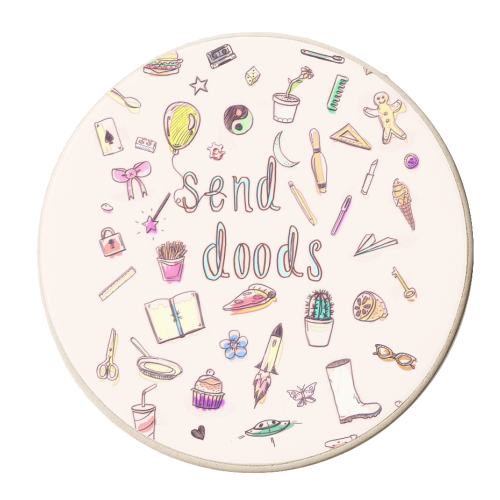 Send Doods - personalised beer coaster by minniemorris art
