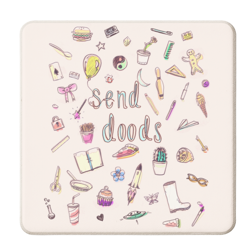 Send Doods - personalised beer coaster by minniemorris art