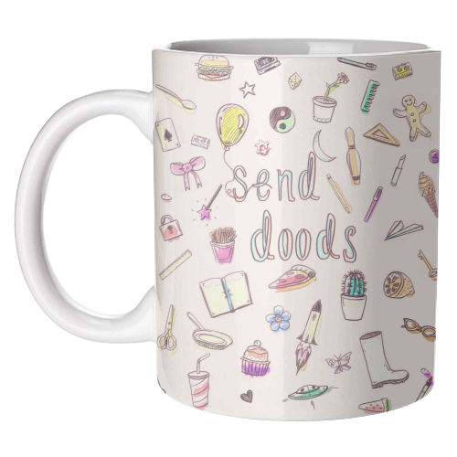 Send Doods - unique mug by minniemorris art
