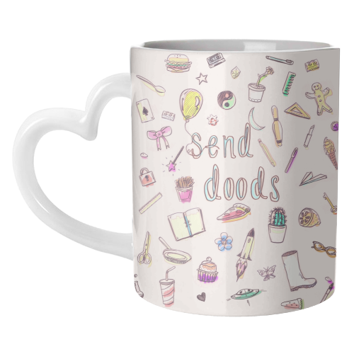 Send Doods - unique mug by minniemorris art
