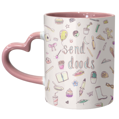 Send Doods - unique mug by minniemorris art