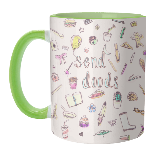 Send Doods - unique mug by minniemorris art