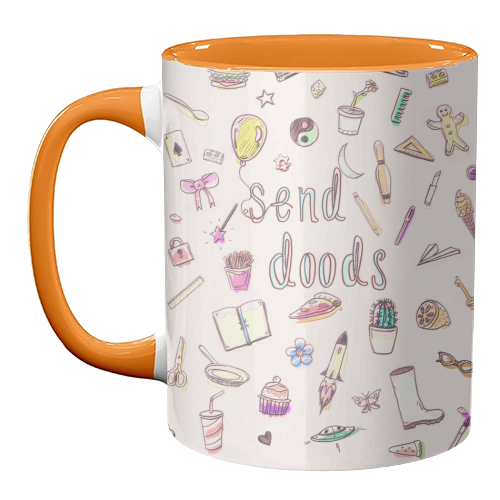 Send Doods - unique mug by minniemorris art