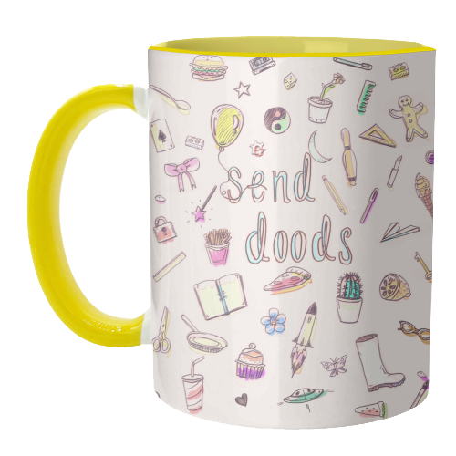 Send Doods - unique mug by minniemorris art