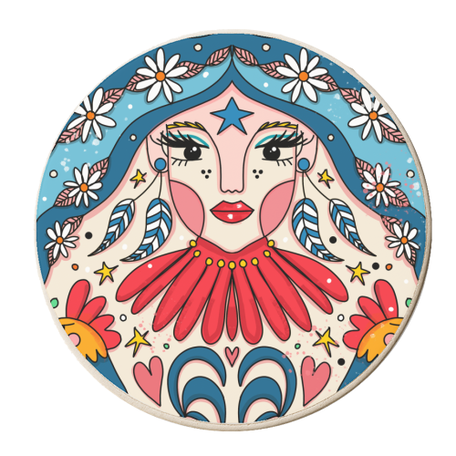 SEPTEMBER'S CHILD - personalised beer coaster by Nichola Cowdery