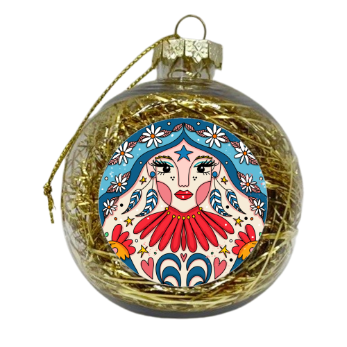 SEPTEMBER'S CHILD - xmas bauble by Nichola Cowdery