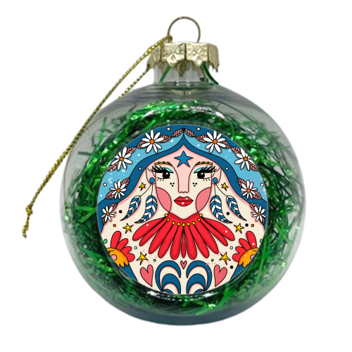 SEPTEMBER'S CHILD - xmas bauble by Nichola Cowdery