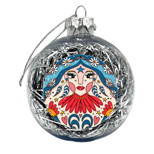 SEPTEMBER'S CHILD - xmas bauble by Nichola Cowdery