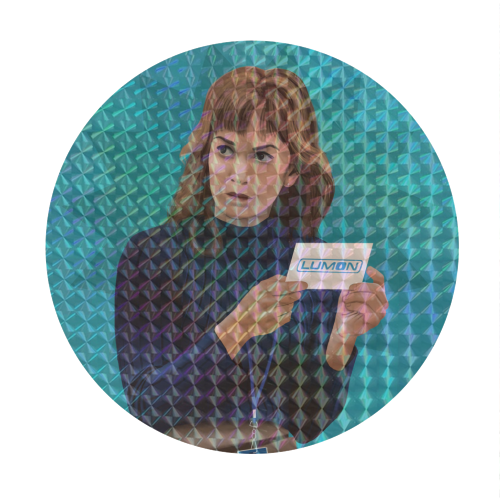 Severance Helly R Lumon Illustration - Circle Sticker by AbiGoLucky