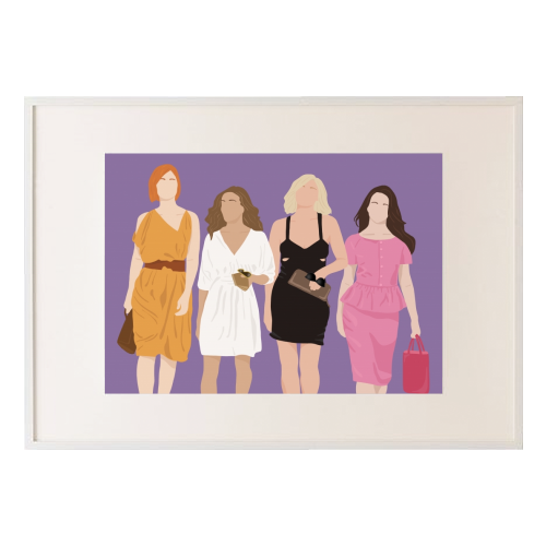 Sex and the city - framed poster print by Cheryl Boland