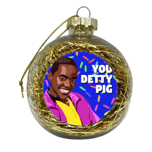 Sex education Eric detty pig quote - xmas bauble by The Girl Next Draw