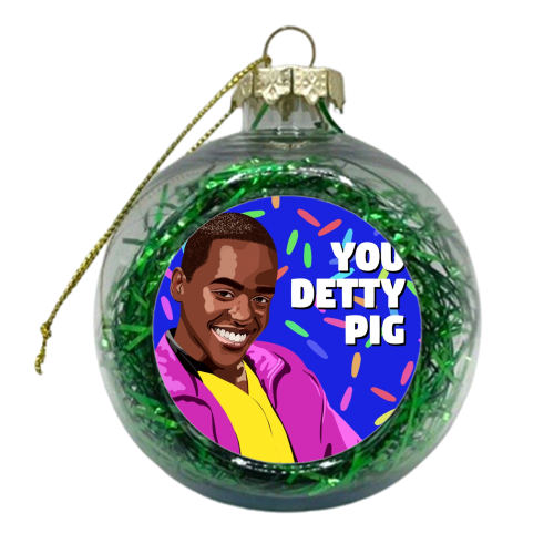 Sex education Eric detty pig quote - xmas bauble by The Girl Next Draw