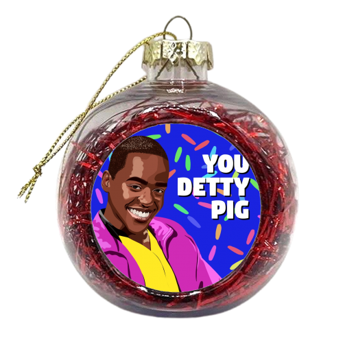 Sex education Eric detty pig quote - xmas bauble by The Girl Next Draw