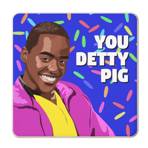 Sex education Eric detty pig quote - personalised beer coaster by The Girl Next Draw