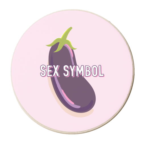Sex Symbol Emoji - personalised beer coaster by Adam Regester