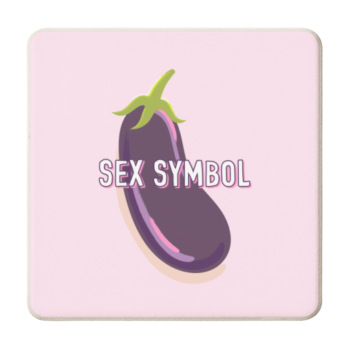 Sex Symbol Emoji - personalised beer coaster by Adam Regester