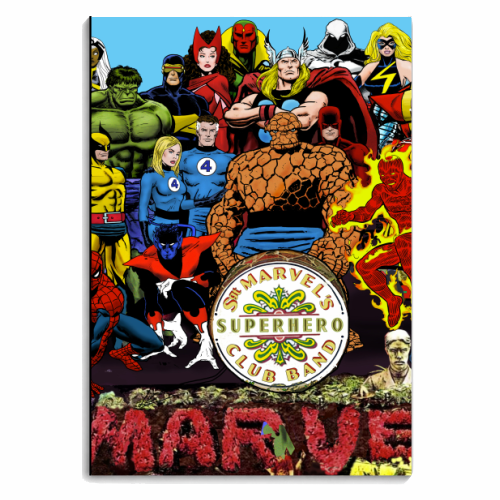 Sgt Superhero Club Band - personalised A4, A5, A6 notebook by Dan Avenell