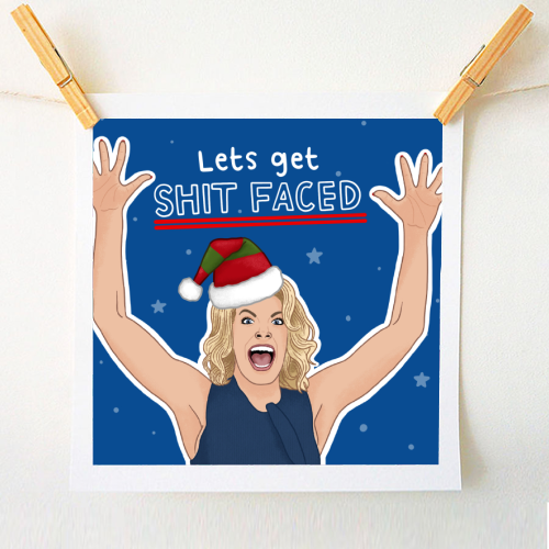 Sh*t faced - A1 - A4 art print by Loren Grosvenor