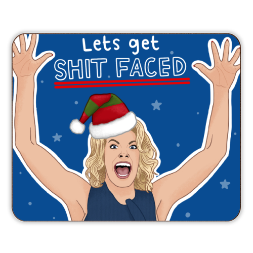 Sh*t faced - designer placemat by Loren Grosvenor