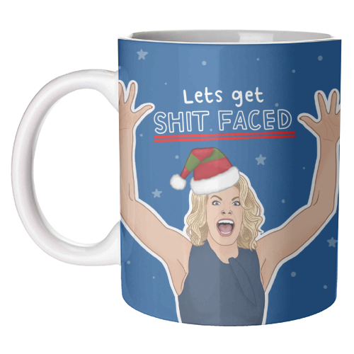 Sh*t faced - unique mug by Loren Grosvenor