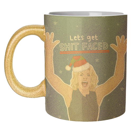 Sh*t faced - unique mug by Loren Grosvenor