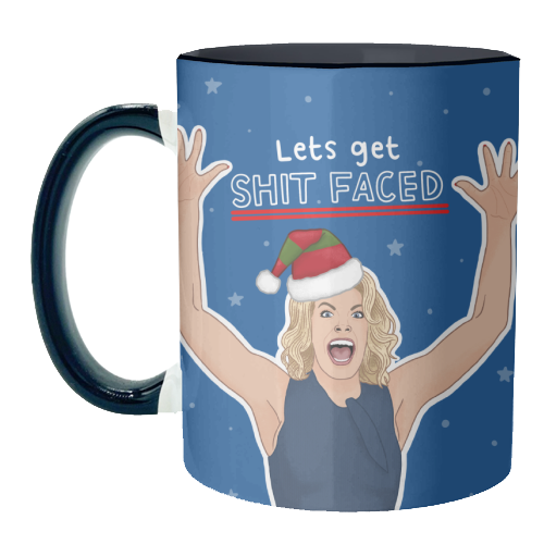 Sh*t faced - unique mug by Loren Grosvenor
