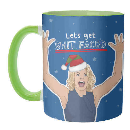 Sh*t faced - unique mug by Loren Grosvenor
