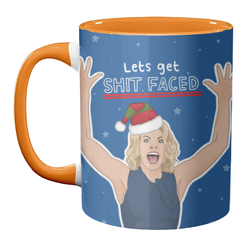 Sh*t faced - unique mug by Loren Grosvenor