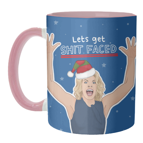 Sh*t faced - unique mug by Loren Grosvenor
