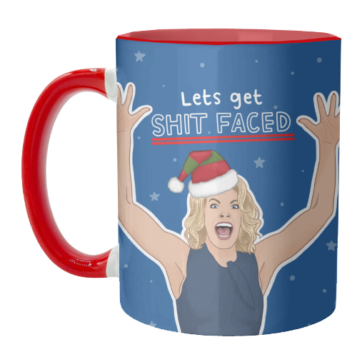 Sh*t faced - unique mug by Loren Grosvenor